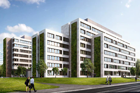 Das Ministerium von der Mainzer Straße aus gesehen. Visualisierung: © NOOKTA Architekturvisualisierungen