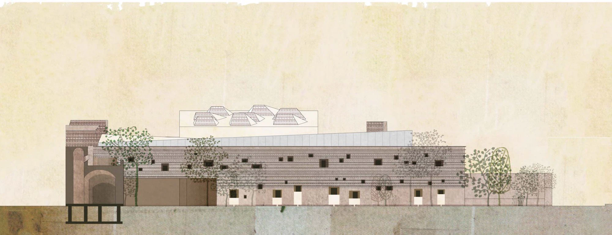 All plans and drawings © Studio Anna Heringer, Martin Rauch