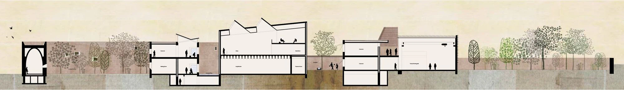 All plans and drawings © Studio Anna Heringer, Martin Rauch