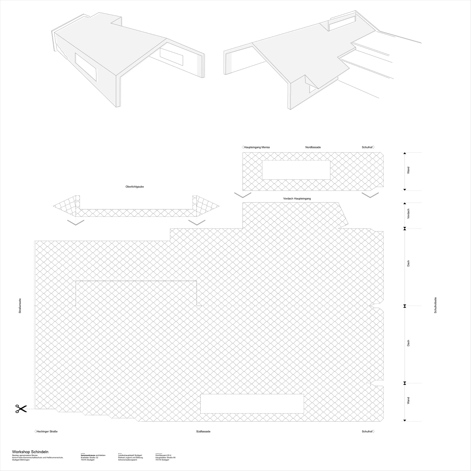 hammeskrause architekten - Modellfaltblatt