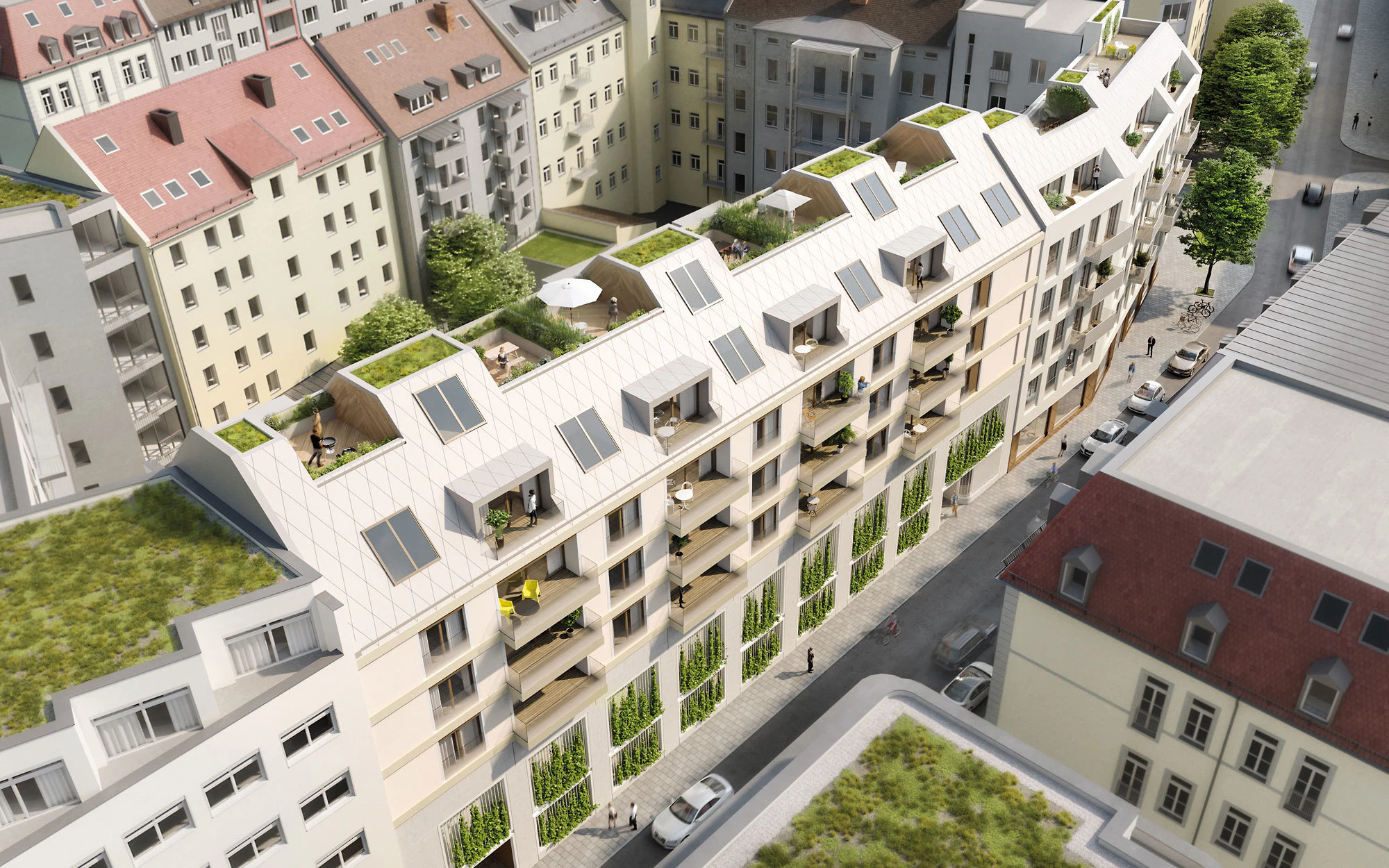 Visualisierung Oliv Architekten